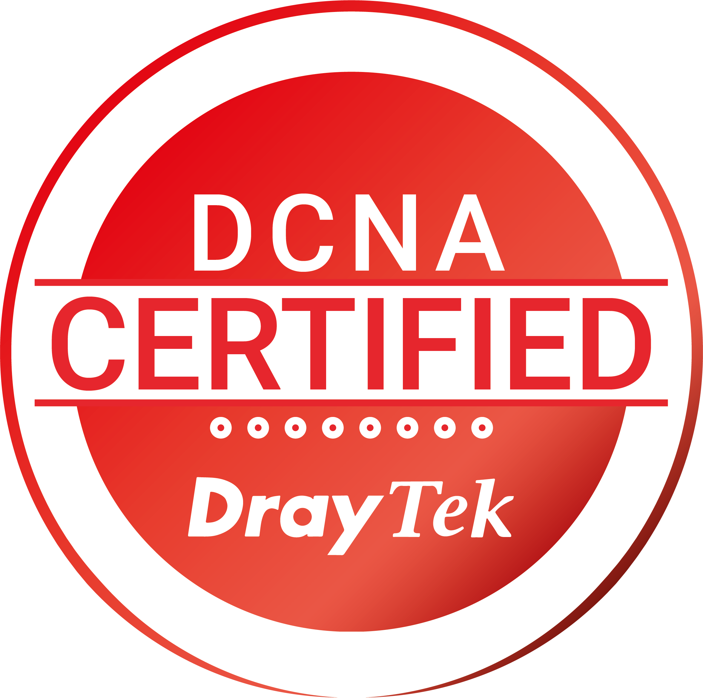 DRAYTEK DCNA CERTIFIED LOGO